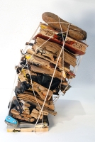 Installations de livres par Serg Gicquel