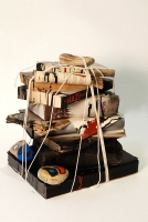 Installations de livres par Serg Gicquel