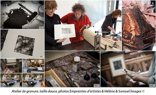 Ateliers gravure avec Serg Gicquel